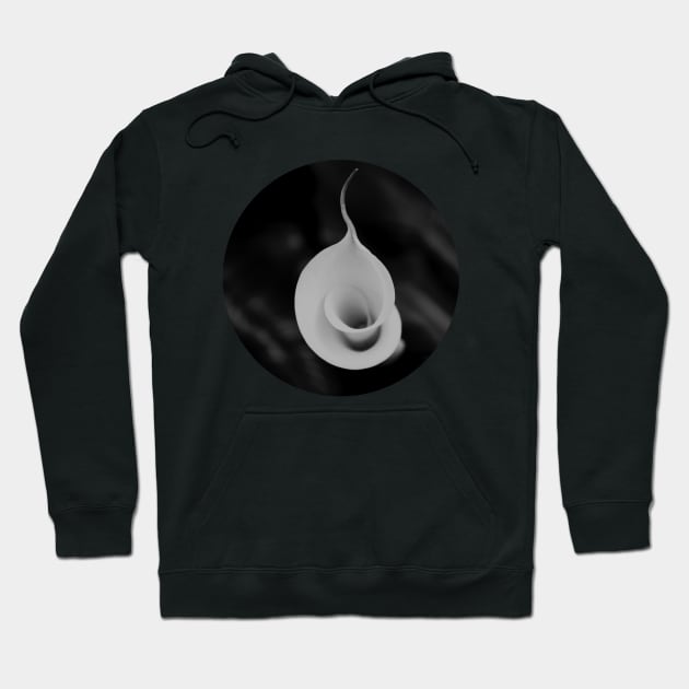 Calla Lily Flower Unfolding Hoodie by oknoki